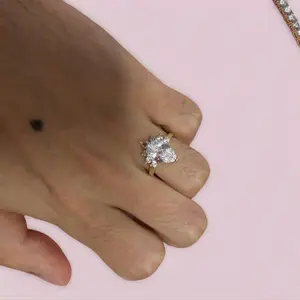 Amtiari Multiple Stone Ring – Water Resistant, Daily Use, High-Quality 14K Gold Plated, Lightweight