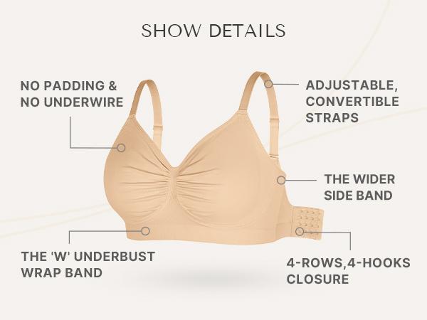 Shapellx Bare Essentials Skin Flow Smooth Unlined Wireless Bra Shapellx Bare Essentials Skin Flow Smooth Unlined Wireless Bra
