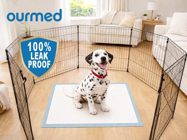 Ourmed Super Absorbent Underpad, 30"x36" Extra Large Incontinence Bed Pad, Waterproof Disposable Pee Pad for Elderly, Adults, Kids and Hospital Usage, 50 Count（Can also Underpad as a pet care mat）