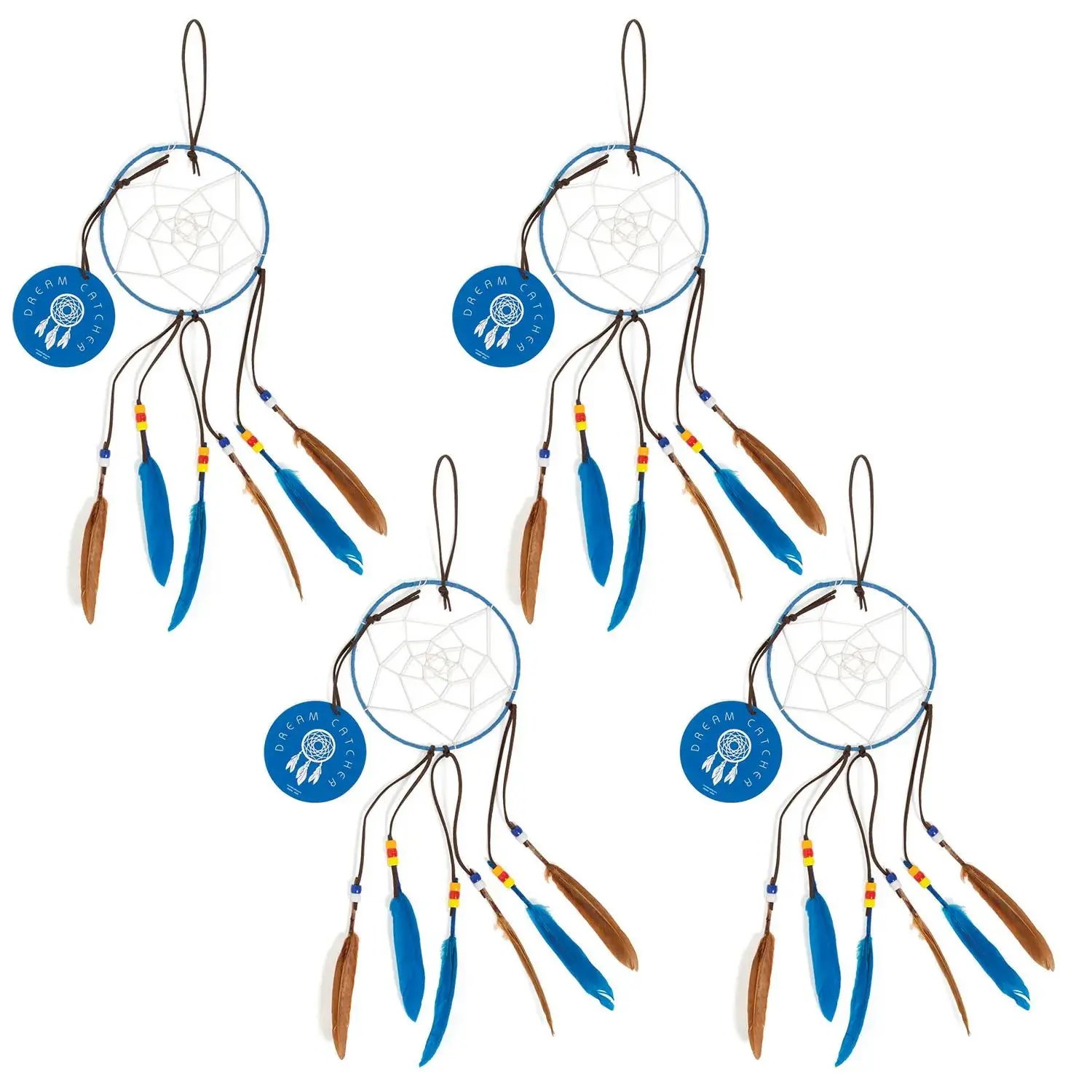 Bulk Dream Catcher with Educational Card Craft Kit- Makes 48, Leather, Plastic