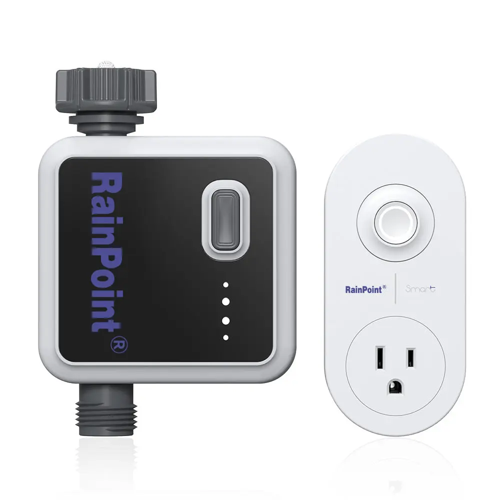 Rainpoint Sprinkler and Hose Timer, Wi-Fi Water Timer for Lawn Sprinkler, Smart Sprinkler Timer for Garden Hose Faucet, Wireless Control via WiFi Hub Socket, Smart Automatic Irrigation Timer