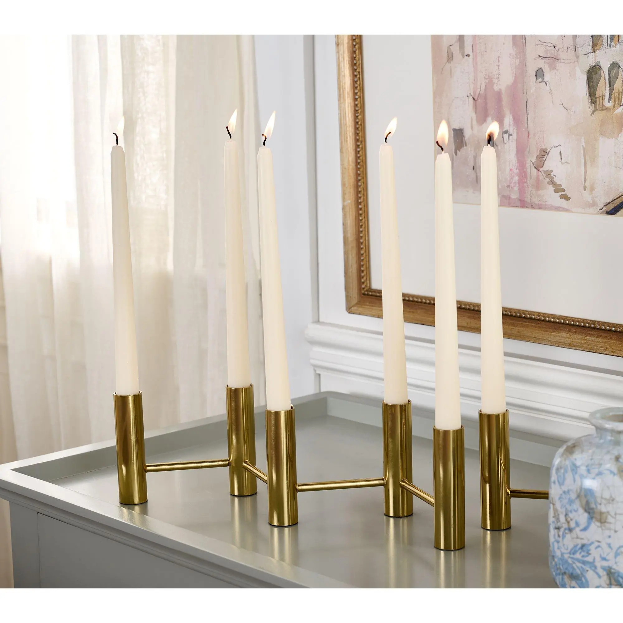 QVC Mrs. H by Dee Hilfiger 6-Pack 10in Taper Candles with Gift Box QVC Mrs. H by Dee Hilfiger 6-Pack 10in Taper Candles with Gift Box
