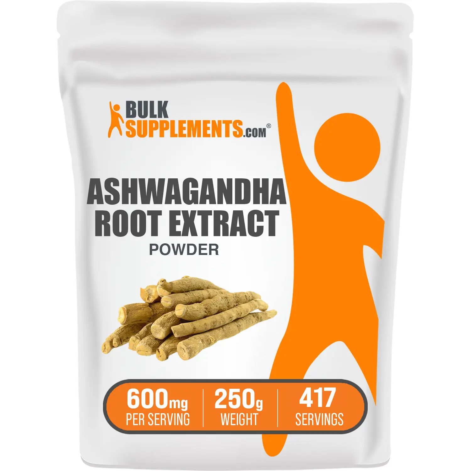 BulkSupplements - Ashwagandha Root Extract Powder - Improve Sleep Quality - Stress Relief - 100g-1kg - 600mg Per Serving