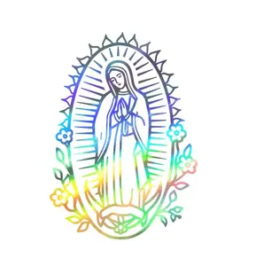 Saint Maria Mary Catholic Vinyl Decal Sticker UV & Waterproof Bumper Window Laptop Automotive Water Bottle Gift accessories – HOLO 7"