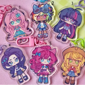 MLP - Acrylic keychains, My Little Pony, Friendship Is Magic, Perfect For Bags, Keys, Or Gifts