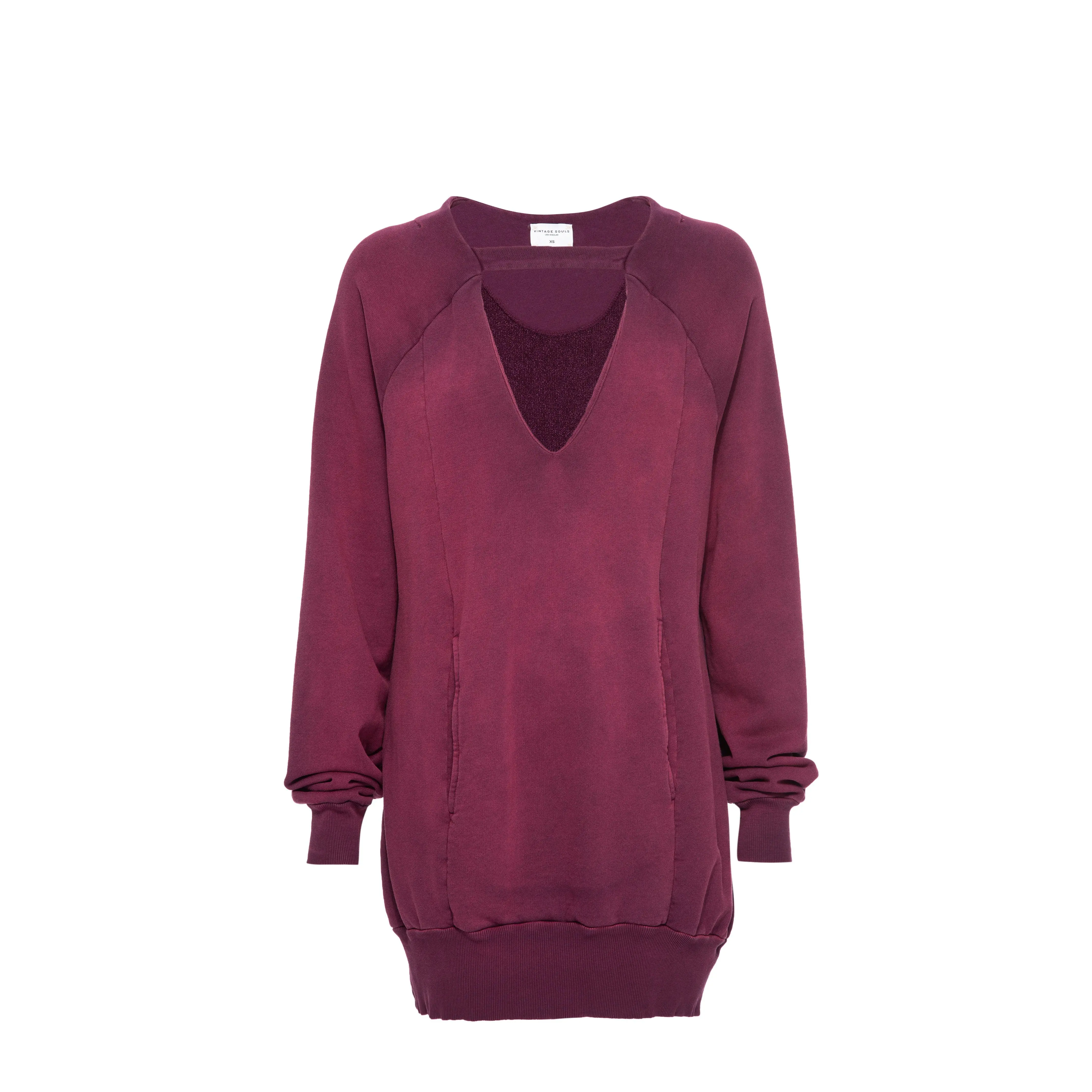 Jewel Sweater Dress - Washed Eggplant