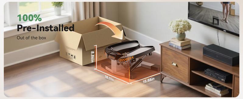 Stair Stepper,Twist/Mini Stepper for Exercise at Home,Step Machine with Resistance Bands for Full Body Workout, 350lbs+ Capacity