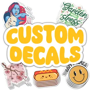 VulgrCo Custom Stickers - Individually Die Cut Personalized Decals - Print Your Own Logo Image Design - UV-Resistant, Waterproof, Dishwasher Safe Customized Sticker Labels for Jars, Laptops, Bottles & More - Made in USA