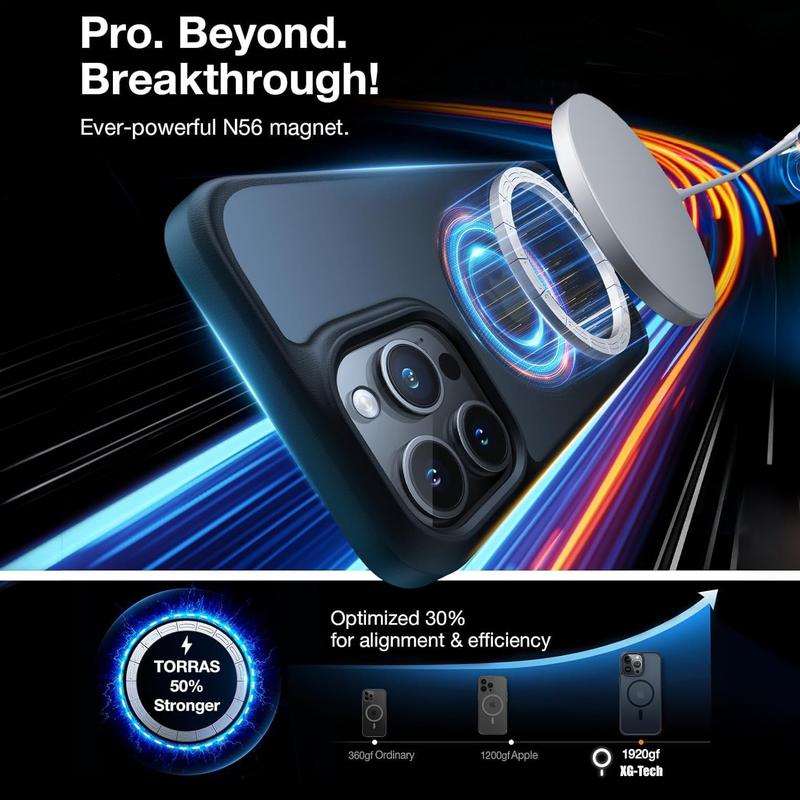 Shockproof Case for iPhone 17 Air 16 16e 15 14 13 Plus 12 11 Pro Max Compatible with MagSafe, Translucent Matte Back Slim Phone Cover