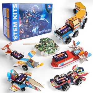 STEM Science Kit for Kids Ages 5-12 | 6-in-1 Wooden Building Toys | Engineering Model Kit with UV Doodle Craft | Birthday Gift for Boys & Girls | Hands-On Learning STEM Projects perpetual motion Comet Starter Science Kit science  toys travel