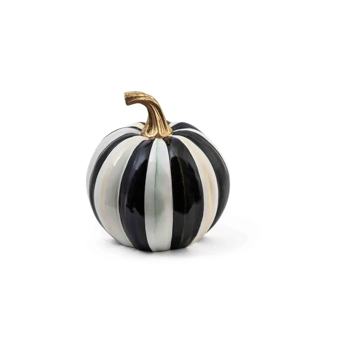 Mackenzie-Childs Courtly Stripe Glossy Small Pumpkin