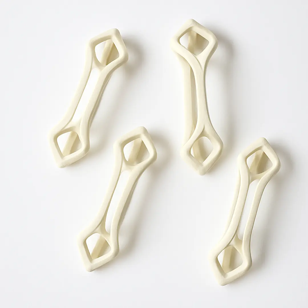 Skeleton Bone Drawer Pulls Set of 4 - Glow in the Dark Gothic Cabinet Handles, Halloween Dresser Decor
