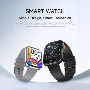 1PC Smart Watch Slim Versatile Xmas Edition | 2.04" Screen, 20-25 Days Battery, Bluetooth Call, Sleep Monitor, Flashlight, Multi-Sports | Christmas Gift/New Year 2026 Gift for Kids/Family | Holiday & Year-end Sale 🎄