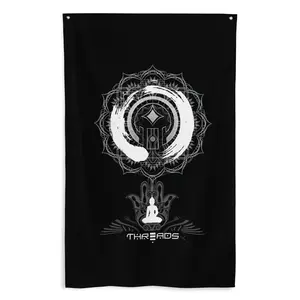 Hamsa Buddha Fabric Wall Hanging