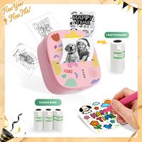 1 Printer(Pink)+3 Rolls of Label