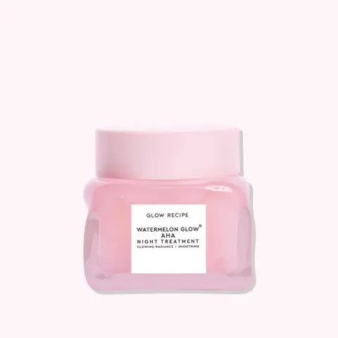 Glow Recipe Watermelon Glow AHA Overnight Face Mask - 2.5% AHA Complex Gentle Exfoliant with Glycolic, Hyaluronic Acid for Smooth, Firming, Brightening, Glowup Skin - Vegan, Cruelty-Free for Sensitive, Acne-Prone Adult Skincare Night Routine Essential