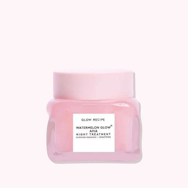 Glow Recipe Watermelon Glow AHA Overnight Face Mask - 2.5% AHA Complex Gentle Exfoliant with Glycolic, Hyaluronic Acid for Smooth, Firming, Brightening, Glowup Skin - Vegan, Cruelty-Free for Sensitive, Acne-Prone Adult Skincare Night Routine Essential