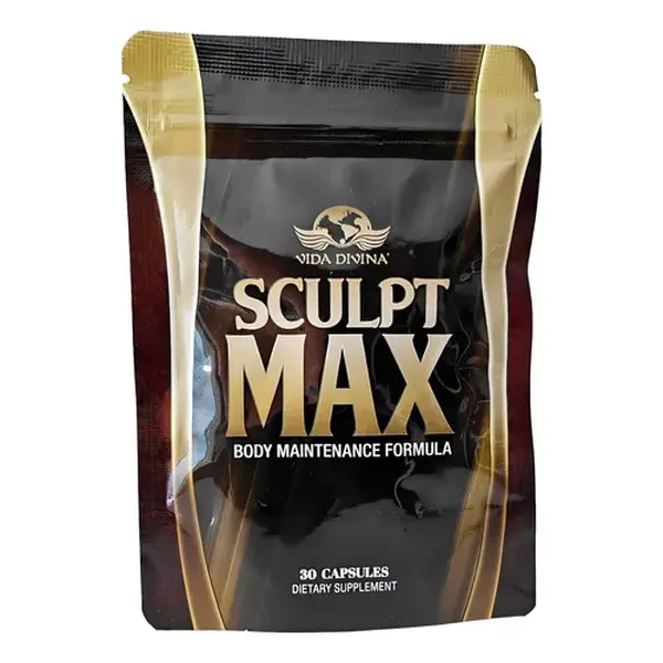 Vida Divina Sculpt Max Capsules Natural Energy Boost Vitality Support Daily Wellness Easy Take-with-Food Format 30 Capsules