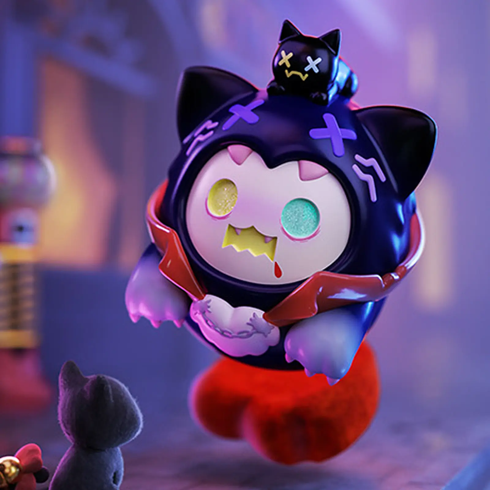 シュウ　アクスタ くじ Little Vampire Bear ShinWoo Ghost Bear Vampire Candy Shop Series Blind Box - TikTok Shop