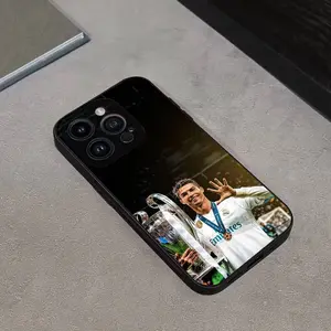 R-Ronaldo Cool CR7 football Phone Case For iPhone 17 16 15 14 13 12 11 Pro Max Plus Soft Silicone Black Cover
