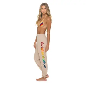AVIATOR NATION SWEATPANTS - SAND