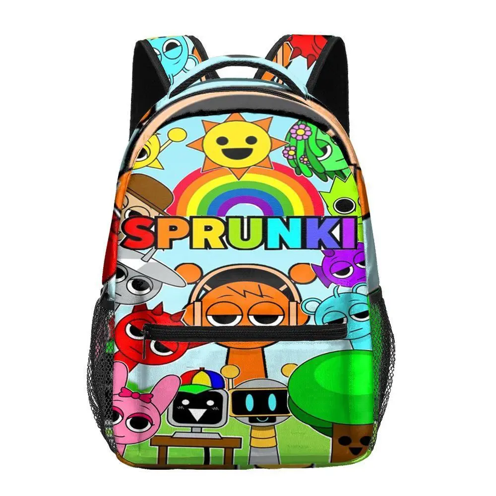Sprunki Incredibox 2 Anime Backpack for Women Men Teens, Day Packs Knapsacks Casual Backpacks Gift for Gym Travel Camping Outdoor Work Business