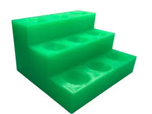 Green 3 Tier Display for 5/8" to .72" Marbles Lot 8852