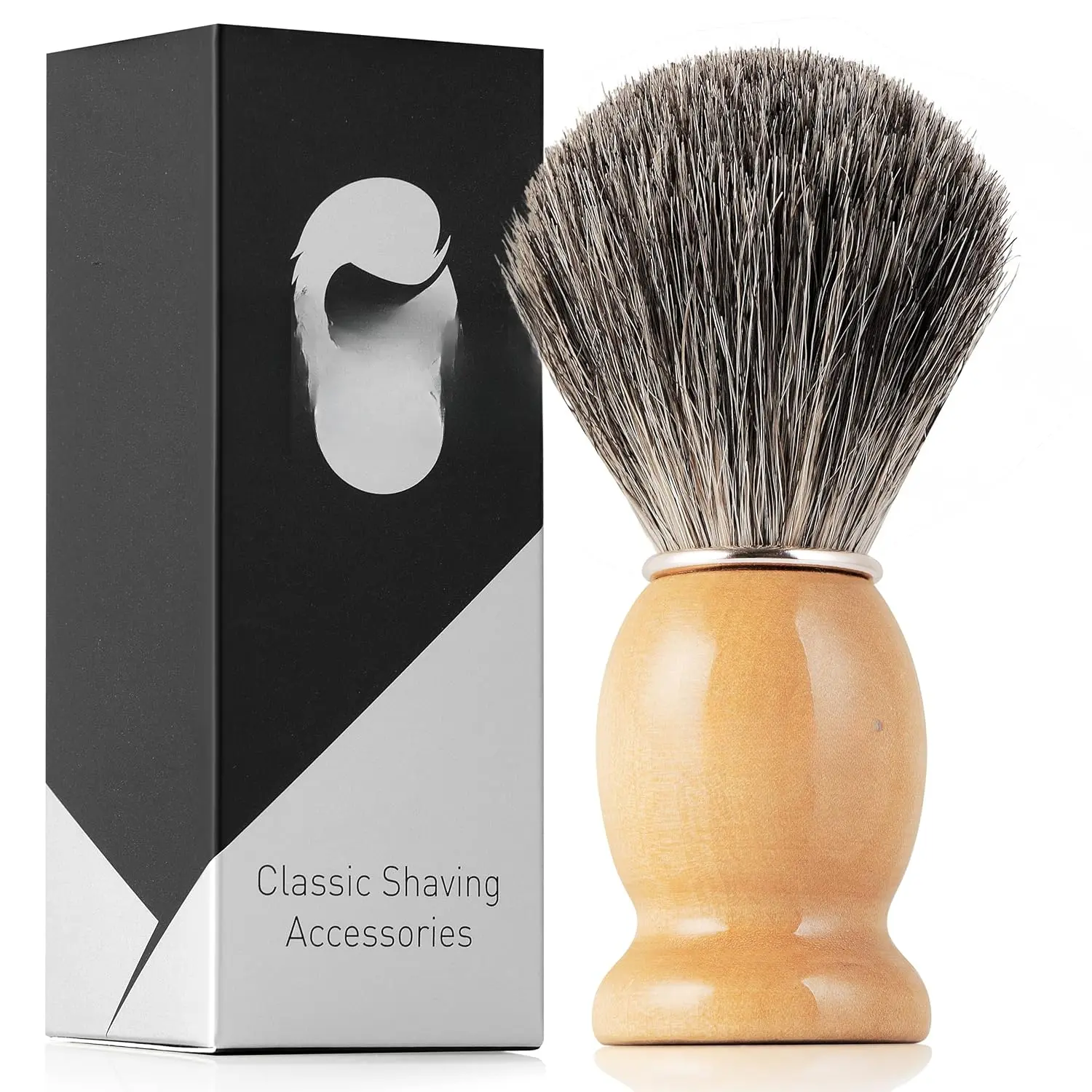 Synthetic Bristles Shaving Brush For Men, Engineered for  Shave of Your Life. Shaving Brush - Shave Brush for Wet Shave for Safety Razor, Double Edge Razor, Straight Razor, Shaving Razor