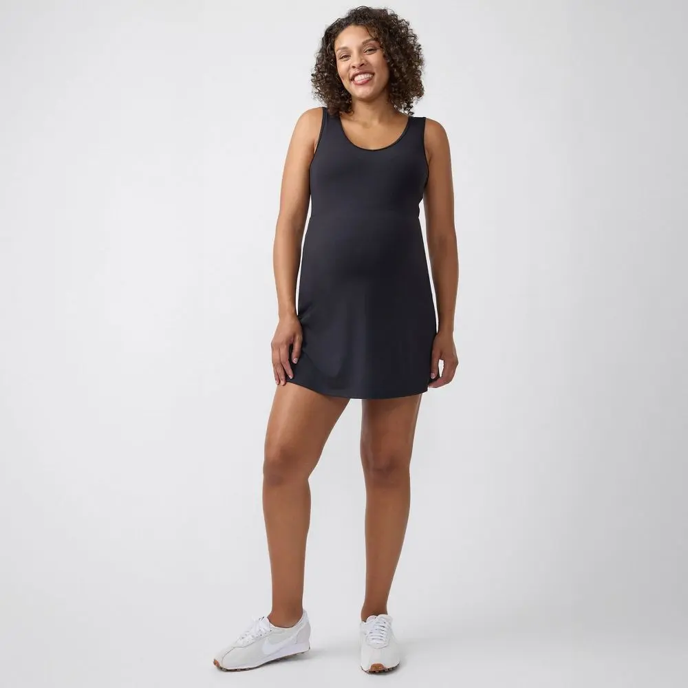 Ingrid & Isabel Everyday Maternity Active Dress, Maternity Wear, Soft Stretchy Fabric, Sporty Maternity Mini Tennis Dress