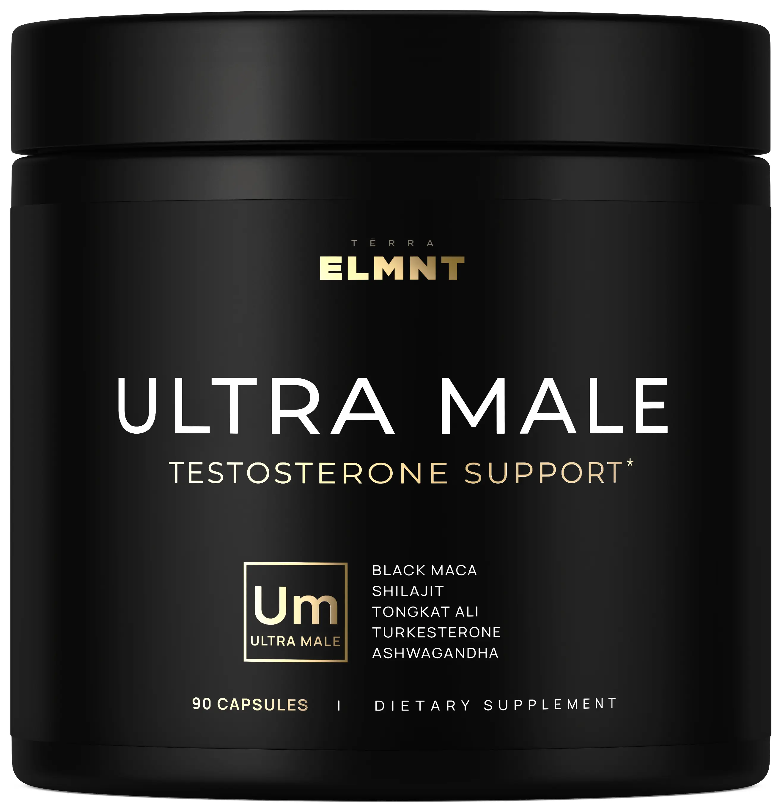 ULTRA MALE | 96,045mg Premium Test Support for Men with 10% Tongkat Ali Extract, 40:1 Black Maca, 25% Ashwagandha, 100:1 Shilajit, Irish Sea Moss - Ultra Concentrated Natural Test Booster Workout Health Fitness Supplement
