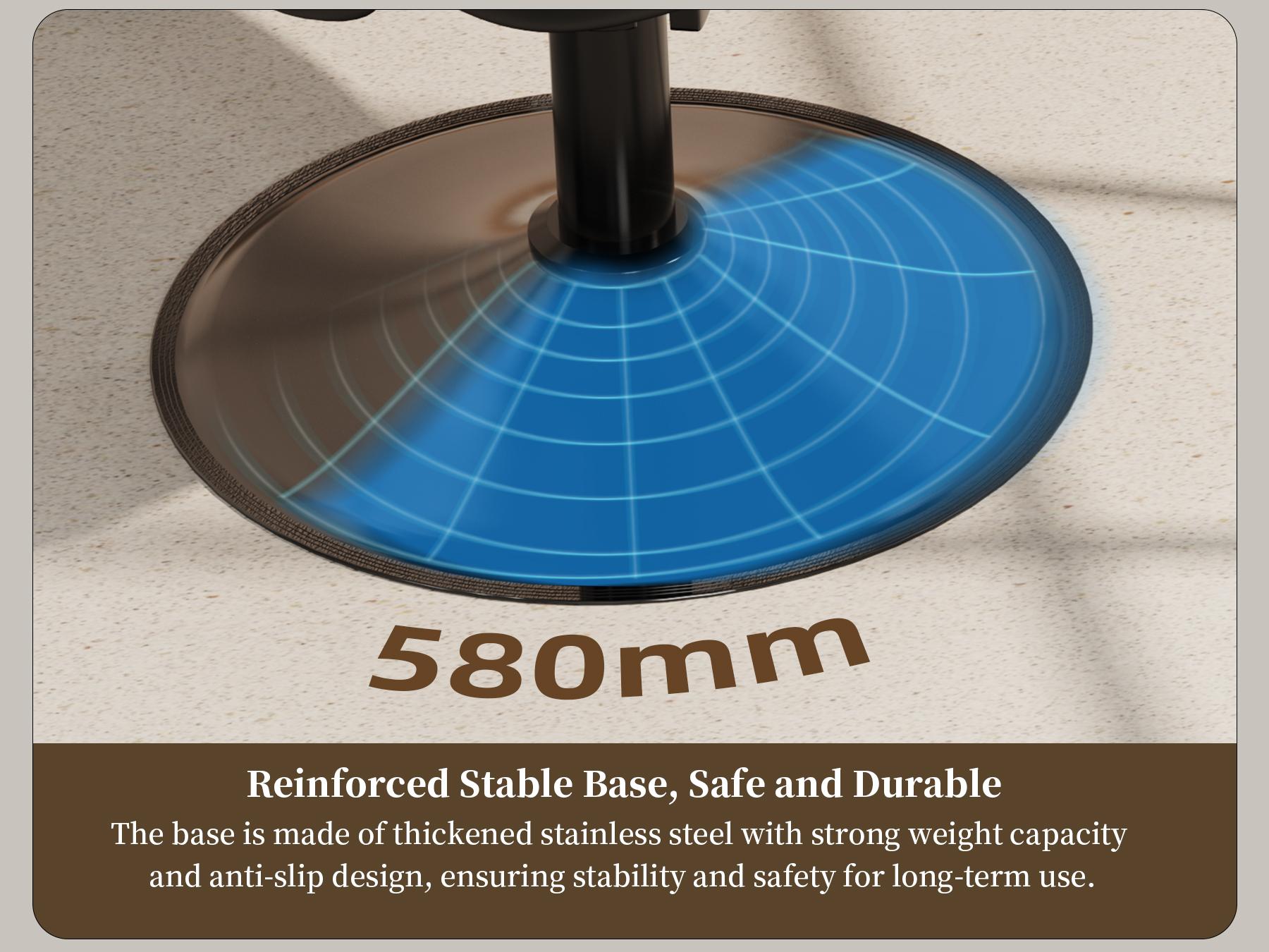 Baasha Luxury Black & Gold Salon Chair | Upgraded High-Resiliency Comfort Cushion | 360° Swivel & Hydraulic Height Adjustable | Scratch-Resistant PU Leather | Heavy Duty Metal Base Professional Styling Chair for Hair Stylists & Beauty Salons