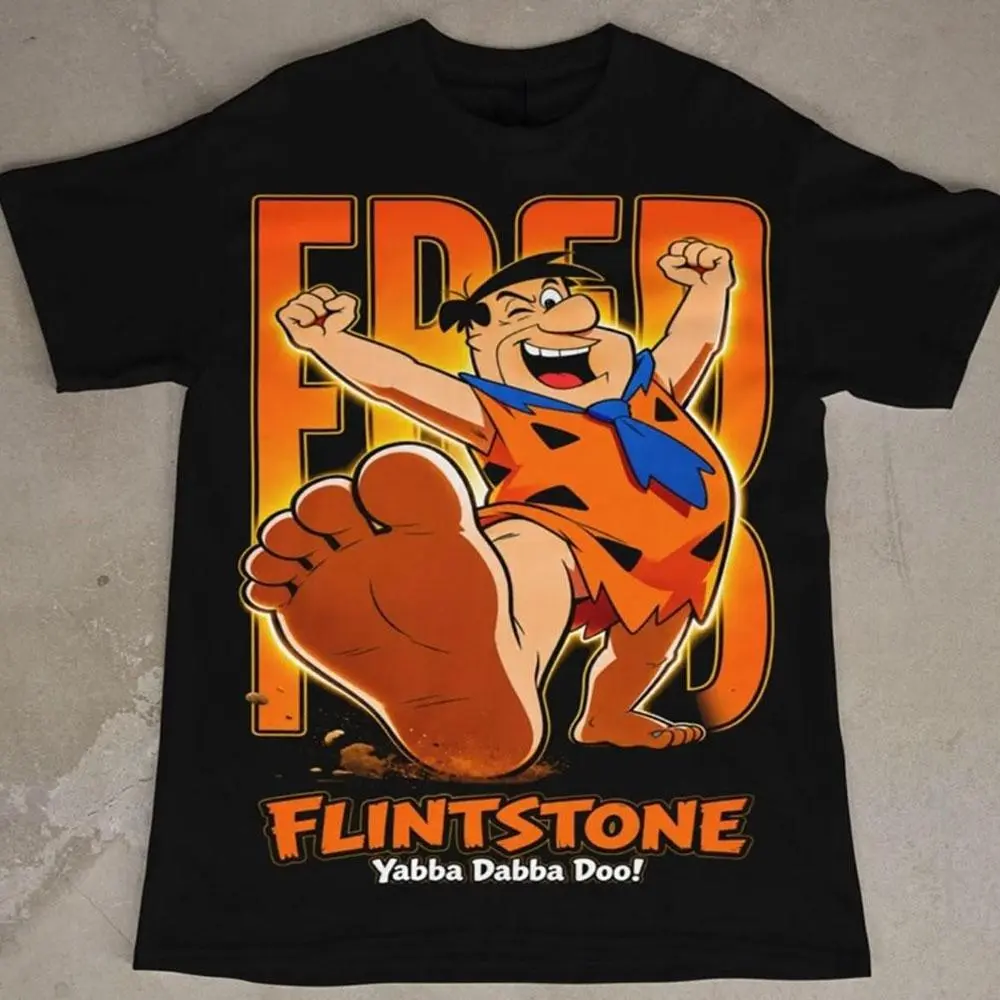 The Flintstones Vintage T-Shirt, Retro Hanna-Barbera Cartoon Graphic Tee, Cotton Apparel