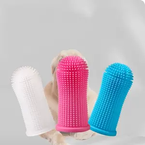 3pc Mixed Pet Toothbrush Set, Soft Brush for Dogs & Cats, Silicone Finger Socks, Teeth Cleaning, Gum Care, Party Supplies