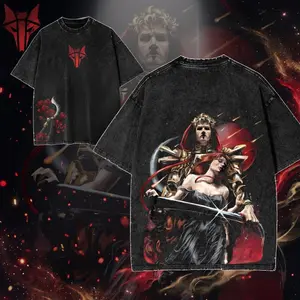Red Rising- The Reaper of Mars Oversize Lightweight Cotton Washed TShirt, Rise for Mars Design Clothes, Dystopian Sci-Fi Fan Apparel, red rising merch T54