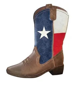 12.68"H Texas Flag Cowboy Boot