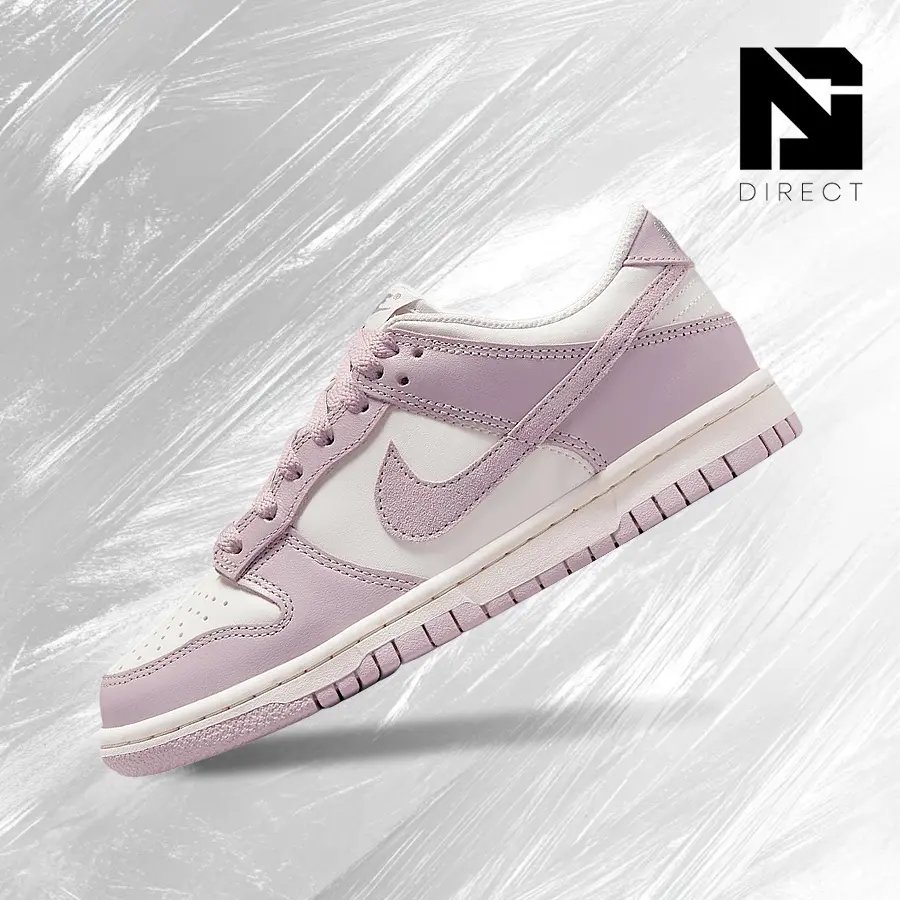 Nike Dunk Low Sail Enigma Stone Particle Rose (GS) Women's Lifestyle Sports Shoes - Athletic Trainer, Vintage Spring-Summer Inspired, Shock-Absorbing Comfort, Gym-Streetwear Casual, Back to School - FB9109-122