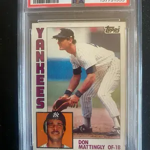 Topps Don Mattingly OF-1B Yankees Baseball Card PSA Graded 137791959 Collectible Sports Memorabilia