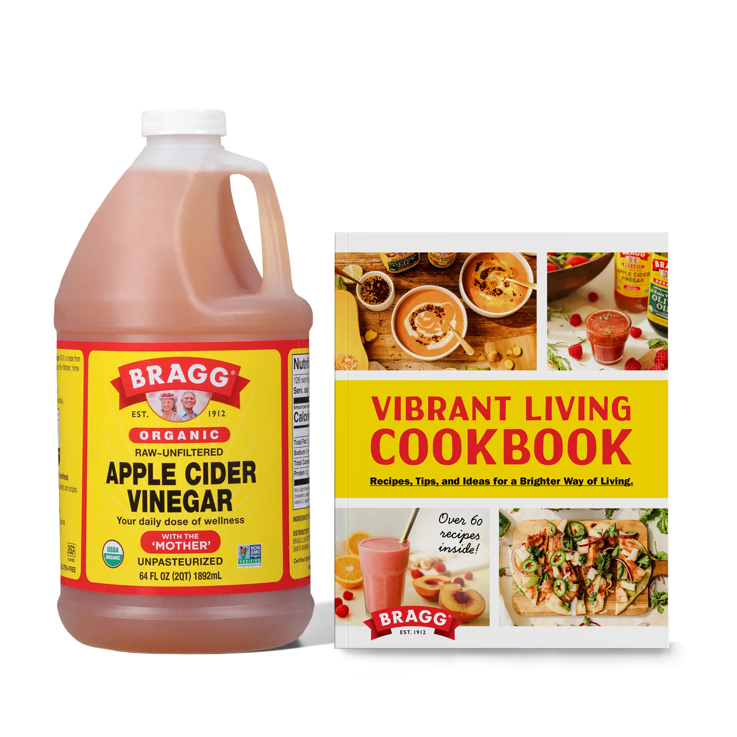 Bragg Organic Apple Cider Vinegar 64oz Cookbook Bundle Bragg Organic Apple Cider Vinegar 64oz Cookbook Bundle