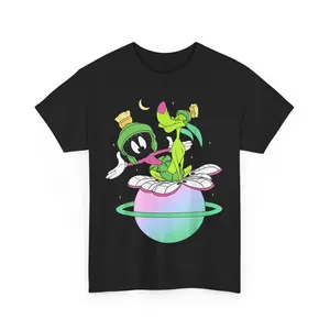 Marvin The Martian & K-9 Planet Unisex T-Shirt Shortsleeve Casual Clothing Cotton