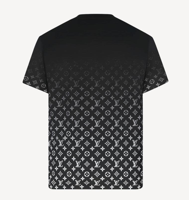 Louis Vuitton LVSE Logo Short Sleeve Tee Shirt Gradient Monogram Black White