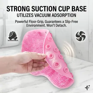 2026 Shower Must-Have!  Non-Slip Foot Massager Scrubber Mat - Say Goodbye to Dead Skin (Pink/Blue)