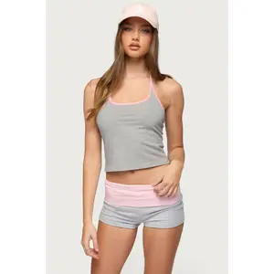 Yurie Contrast Halter Top