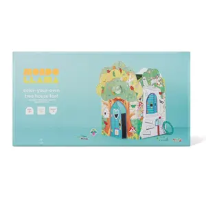 Color-Your-Own Tree House Fort - Mondo Llama