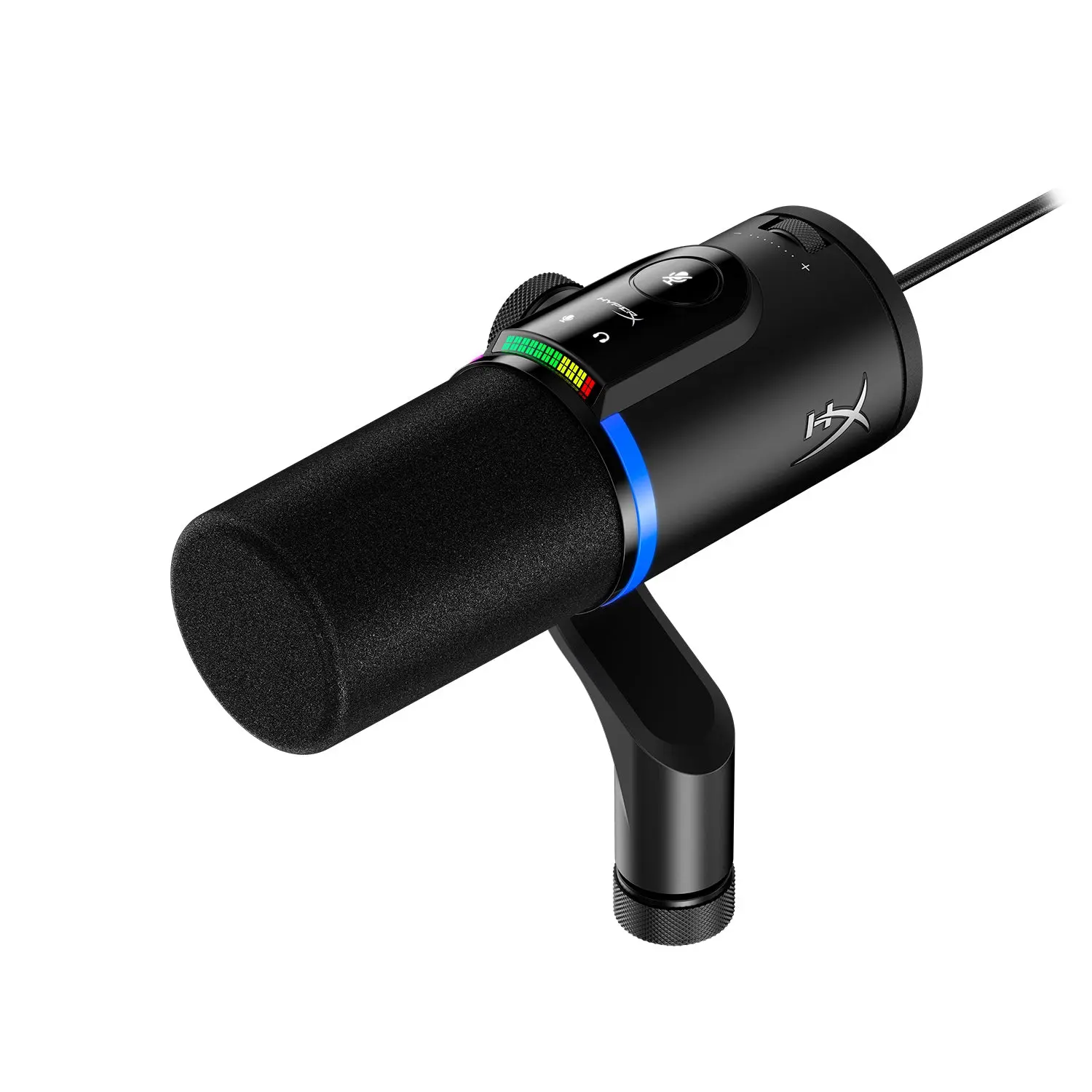 HyperX FlipCast Dynamic Microphone - Wired Mic with USB-XLR & USB Type-C Connectivity, Music Recording & Streaming Equipment, Includes 3/8 Inches to 5/8 Inches Adapter & 20 Hz to 20 kHz Range, Manufacturer Warranty