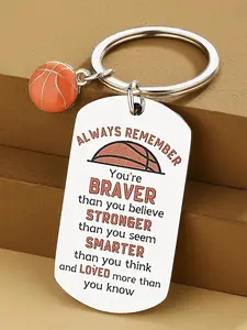 Encouraging Basketball Coach Keychain Gifts, Personalized Basketballs, Valentine's Gifts, Party Favors, Motivational Keychain
