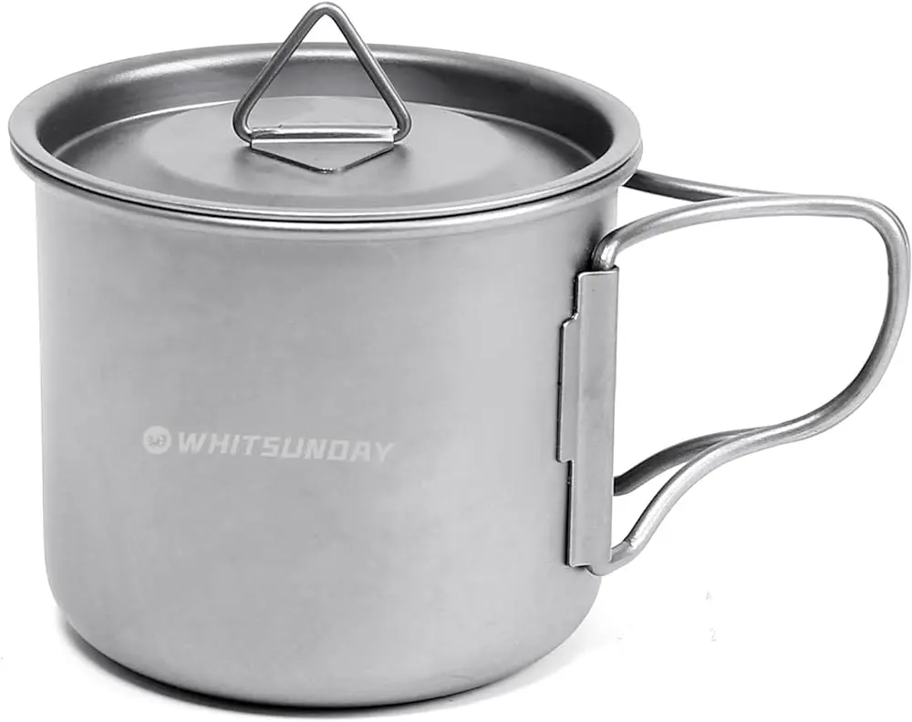 Whitsunday Ti-Cup-M Ultralight Titanium Mug with Lid - Medium