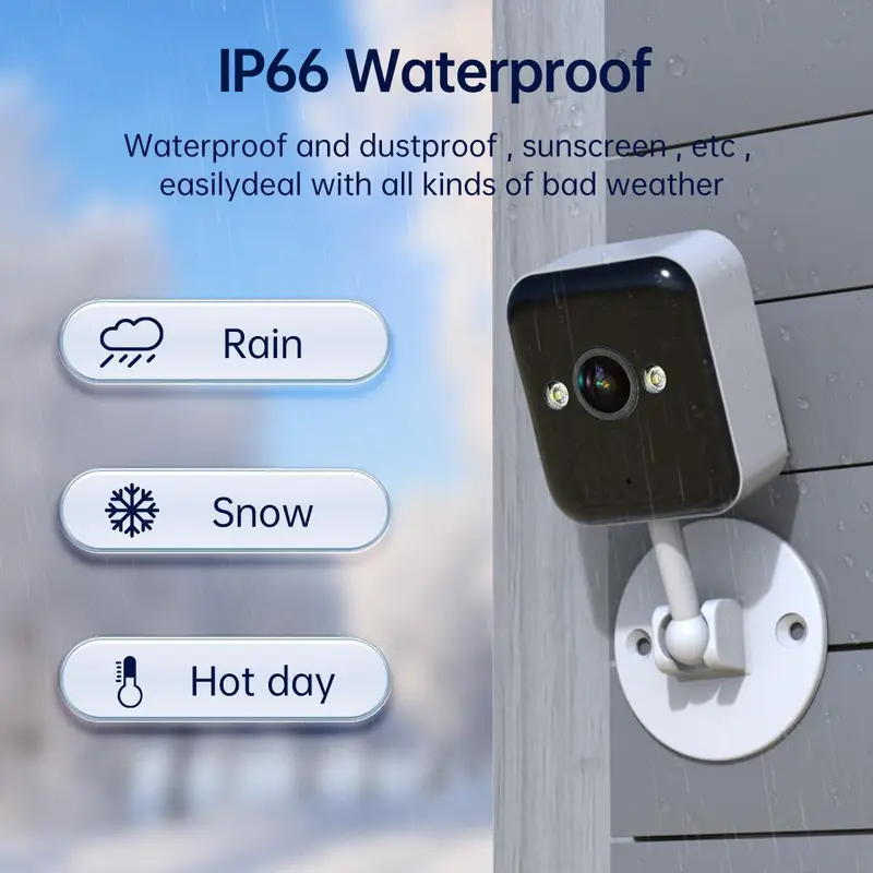 【JOOAN MINI 1080P FHD WiFi Security Camera】1 Year Warranty, Outdoor/Indoor IP66 Waterproof, Color Night Vision, Supports Custom DIY Alarm Voice Messages, Motion/Sound Detection Spotlights & Alarms, Two-Way Audio, BT/2.4G WiFi, Works Even Offline Usb Cctv
