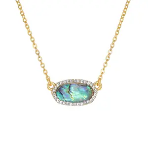 Gold Necklace for Women, Pendant Necklace Everyday Wear, Dainty Trendy Jewelry,Gold Plated Necklace with Pendant,Tarnish-resistant & Adjustable Length Chain