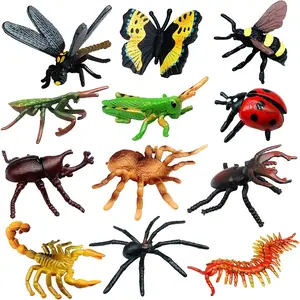 Realistic Insect Model Set, Multiple Categories, Safe Material, Parent-Child Interactive Science Gift, Best Birthday Gift for Boys Aged 3+