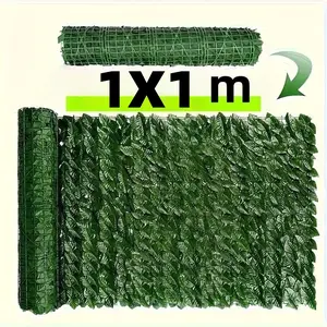 1Pc 1X1m artificial ivy privacy fence, green plant decoration, UV resistance, not easy to age, fake ivy wall panels that can be used for classroom decoration, office/meeting room landscaping, garden balcony/courtyard backyard fence, Outdoor, DIY